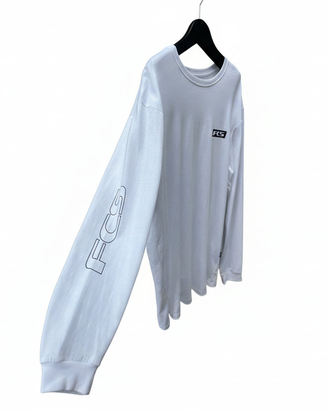 White long-sleeve shirt with &
