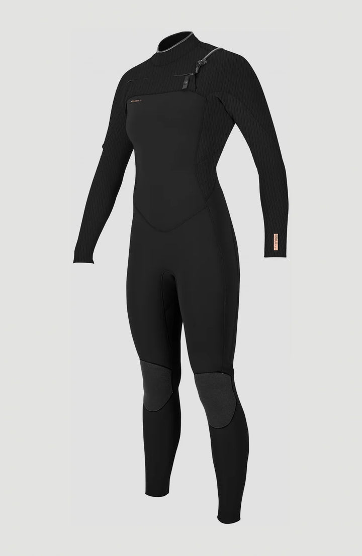 Black wetsuit on a light gray background
