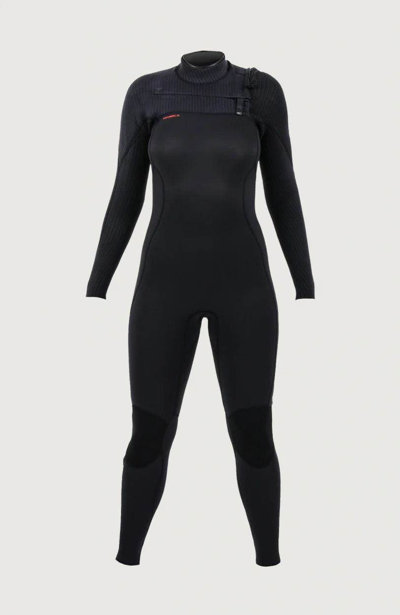 Black wetsuit on a light gray background