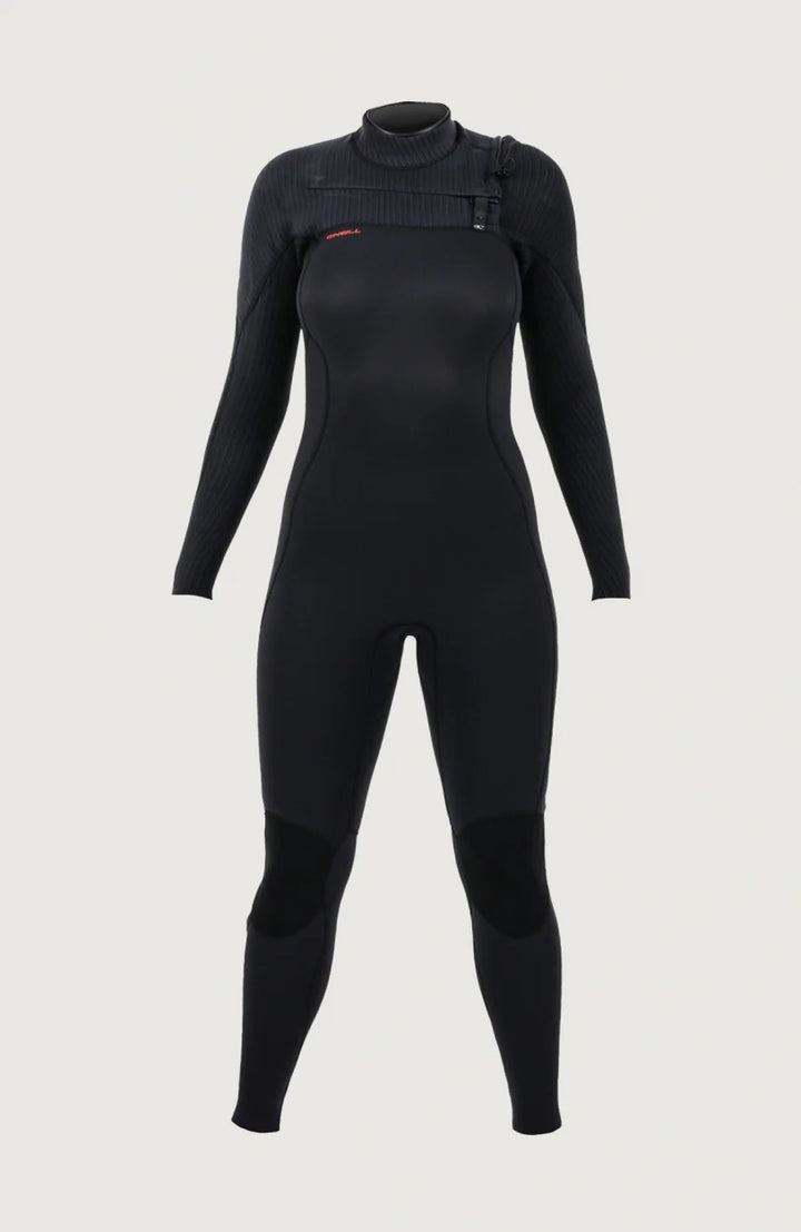 Black wetsuit on a light gray background