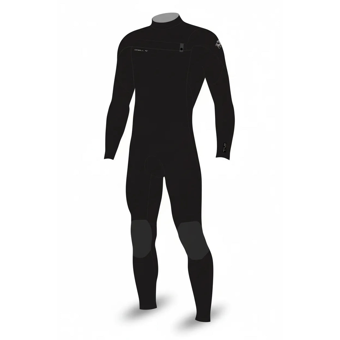 Black wetsuit on a white background