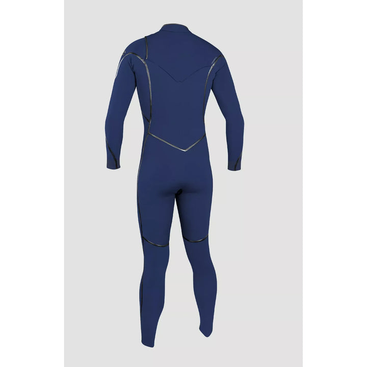 Blue wetsuit on a light grey background