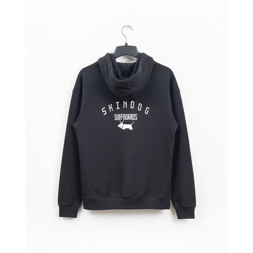 Dark grey hoodie with &