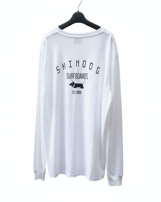White long-sleeve shirt with &