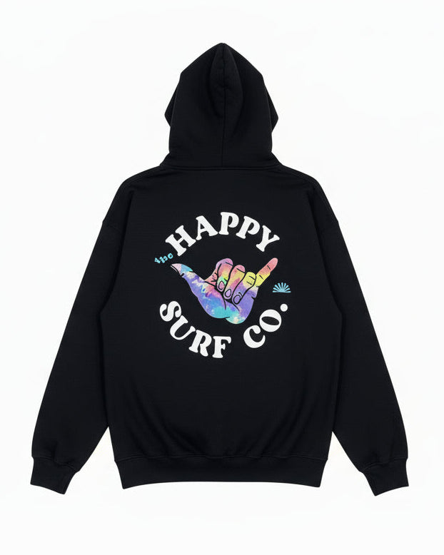 Black hoodie with &