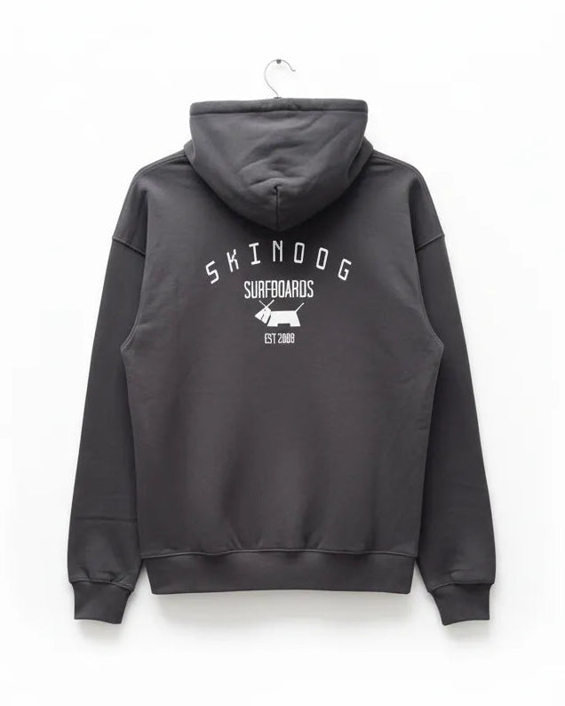Black hoodie with &